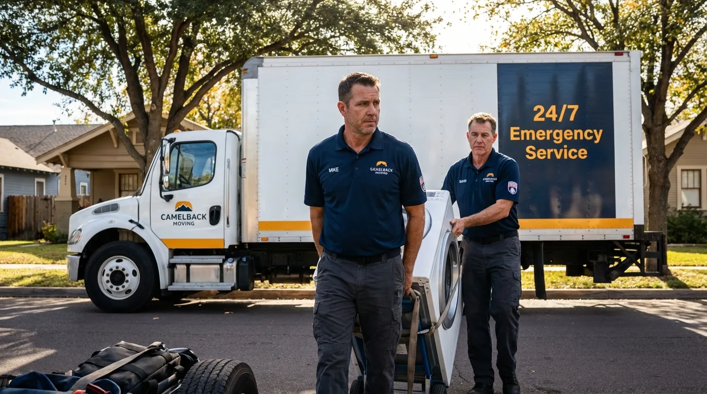 CamelBack Moving crew loading furniture in Sun City Center, FL